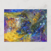 Blaue Bestie Postkarte (Vorderseite)