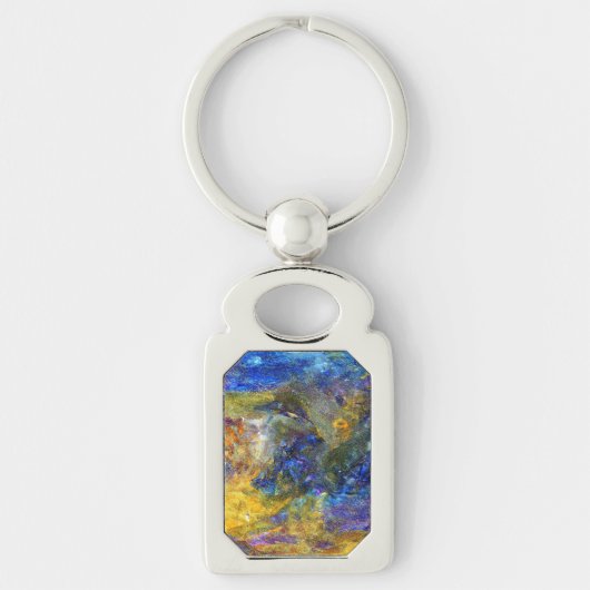 Blaue Bestie Schlüsselanhänger (Vorderseite)