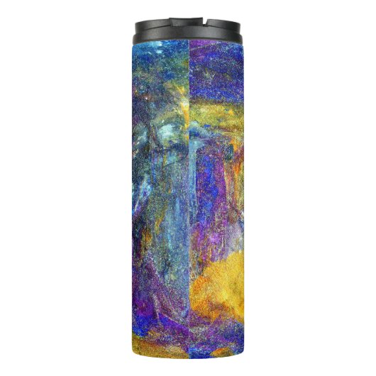 Blaue Bestie Thermosbecher (Rückseite)