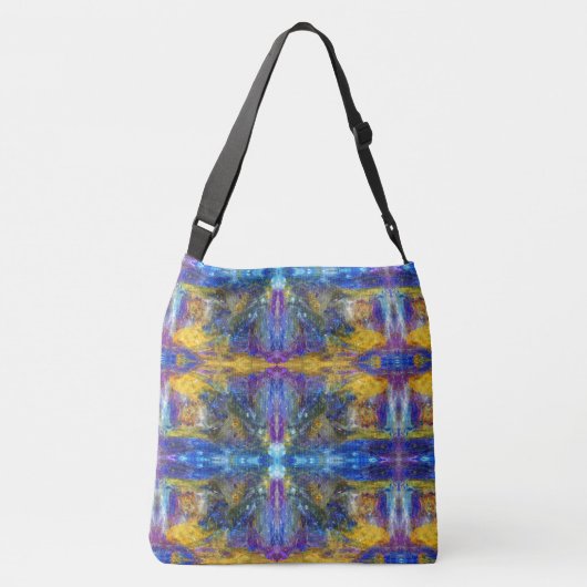 Blaue Bestie Tragetaschen Mit Langen Trägern (Rückseite)