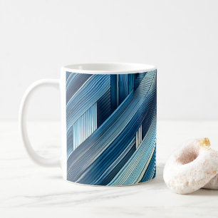 Blaue Bewegungslinien Kaffeetasse