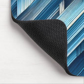 Blaue Bewegungslinien Mousepad (Ecke)