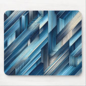 Blaue Bewegungslinien Mousepad (Vorne)