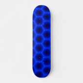 Blaue Bienenwabe 3D Skateboard (Vorne)