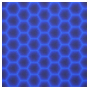 Blaue Bienenwabe 3D Stoff