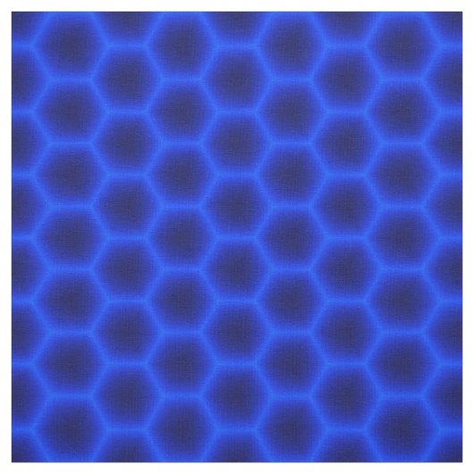 Blaue Bienenwabe 3D Stoff (Muster)