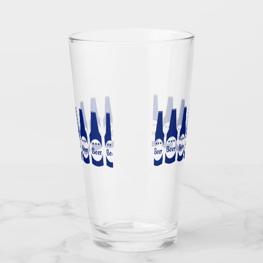 Blaue Bierflaschen Glas (Links)