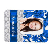 Blaue Bildvorlage Magnet (Horizontal)