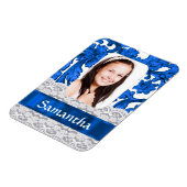 Blaue Bildvorlage Magnet (Linke Seite)