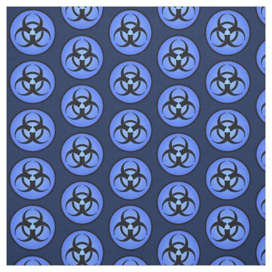 Blaue Biogefährdung Stoff (Muster)