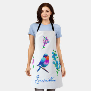 Blaue Birdie Geburtstag Vergessen Sie mir nicht Bl Schürze