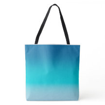 Blaue bis Aqua-Verlauffarben Moderne Ombre Athlet