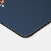 Blaue bis schwarze Firmenmarke Minimal Schreibtischunterlage (Ecke)