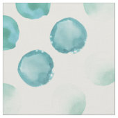 Blaue Bläschen Meer Töne Aquarell Stoff (Nahaufnahme)