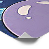 Blaue Blase Landschaft Plakat Weltkulturerbe der U (Ecke)