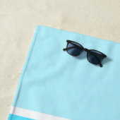 Blaue Blase Streifen Strandtuch (Beispiel)