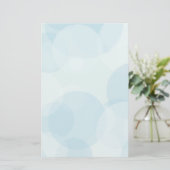 Blaue Blasen Briefpapier (Stehend Vorderseite)