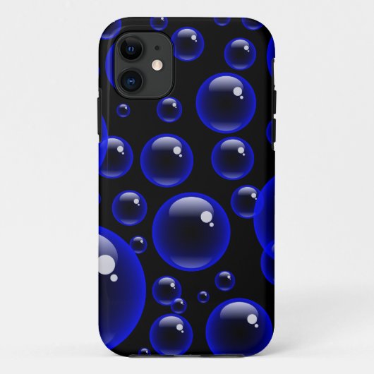 Blaue Blasen Case-Mate iPhone Hülle (Rückseite)