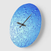 Blaue Blasen-Design für die runde Großuhr Große Wanduhr (Winkel)