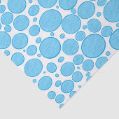 Blaue Blasen erleichterten Seidenpapier (Ausschnitt)