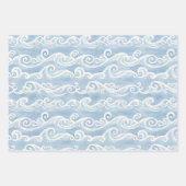 Blaue Blasen Geburtstag Geschenkpapier Set (Vorderseite 3)