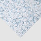 Blaue Blasen Geburtstag Seidenpapier (Ausschnitt)