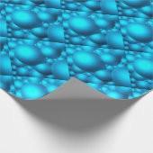 Blaue Blasen Geschenkpapier (Ecke)