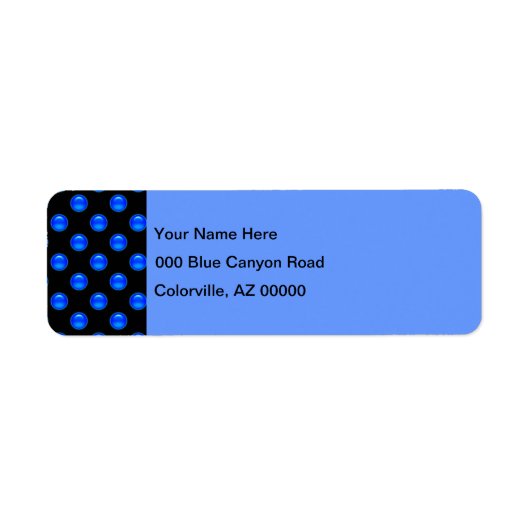 Blaue Blasen Schwarz 1 (Vorne)