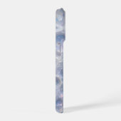 Blaue Blasen-Textur iPhone 15 Pro Hülle – Ästhetis (Rechte Seite)