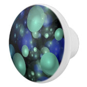 Blaue Blasen über schwarz Keramikknauf (Rechts)