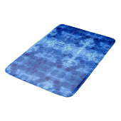 Blaue Blasenmuster-Decke Badematte (Schrägansicht)