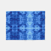 Blaue Blasenmuster-Decke Fleecedecke (Vorderseite (Horizontal))