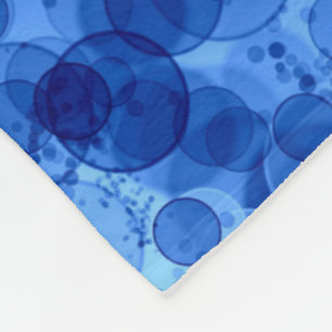 Blaue Blasenmuster-Decke Fleecedecke
