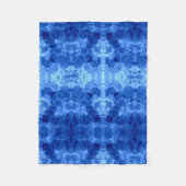 Blaue Blasenmuster-Decke Fleecedecke (Vorderseite)