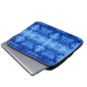 Blaue Blasenmuster-Decke Laptopschutzhülle (Vorne Knopf)