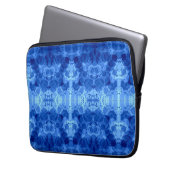 Blaue Blasenmuster-Decke Laptopschutzhülle (Vorderseite Links)