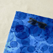 Blaue Blasenmuster-Decke Strandtuch (Beispiel)