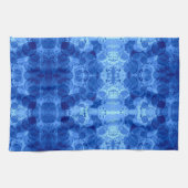 Blaue Blasenmusterdecke Geschirrtuch (Horizontal)