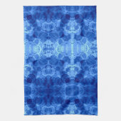 Blaue Blasenmusterdecke Geschirrtuch (Vertikal)