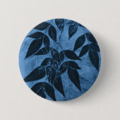 Blaue Blätter Button (Vorderseite)
