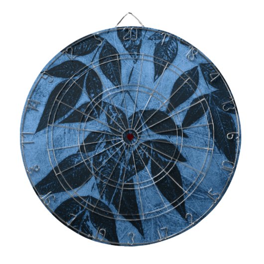 Blaue Blätter Dartscheibe (vorne)