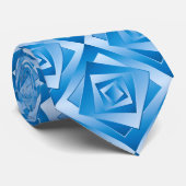 Blaue Blätter Krawatte (Gerollt)