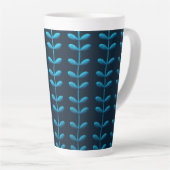 blaue Blätter Milchtasse (Rechte Ecke)