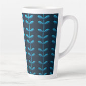 blaue Blätter Milchtasse (Rechts)