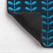 blaue Blätter Mousepad (Ecke)
