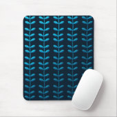blaue Blätter Mousepad (Mit Mouse)