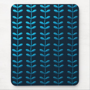 blaue Blätter Mousepad