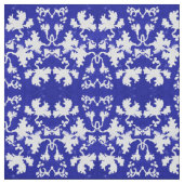 Blaue Blätter Stoff (Muster)