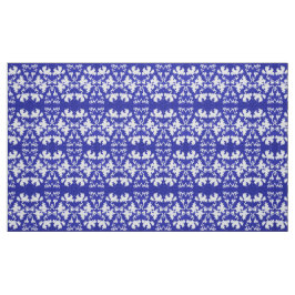 Blaue Blätter Stoff