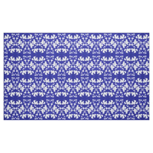 Blaue Blätter Stoff (Fat Quarter (45,7 x 55,9 cm))